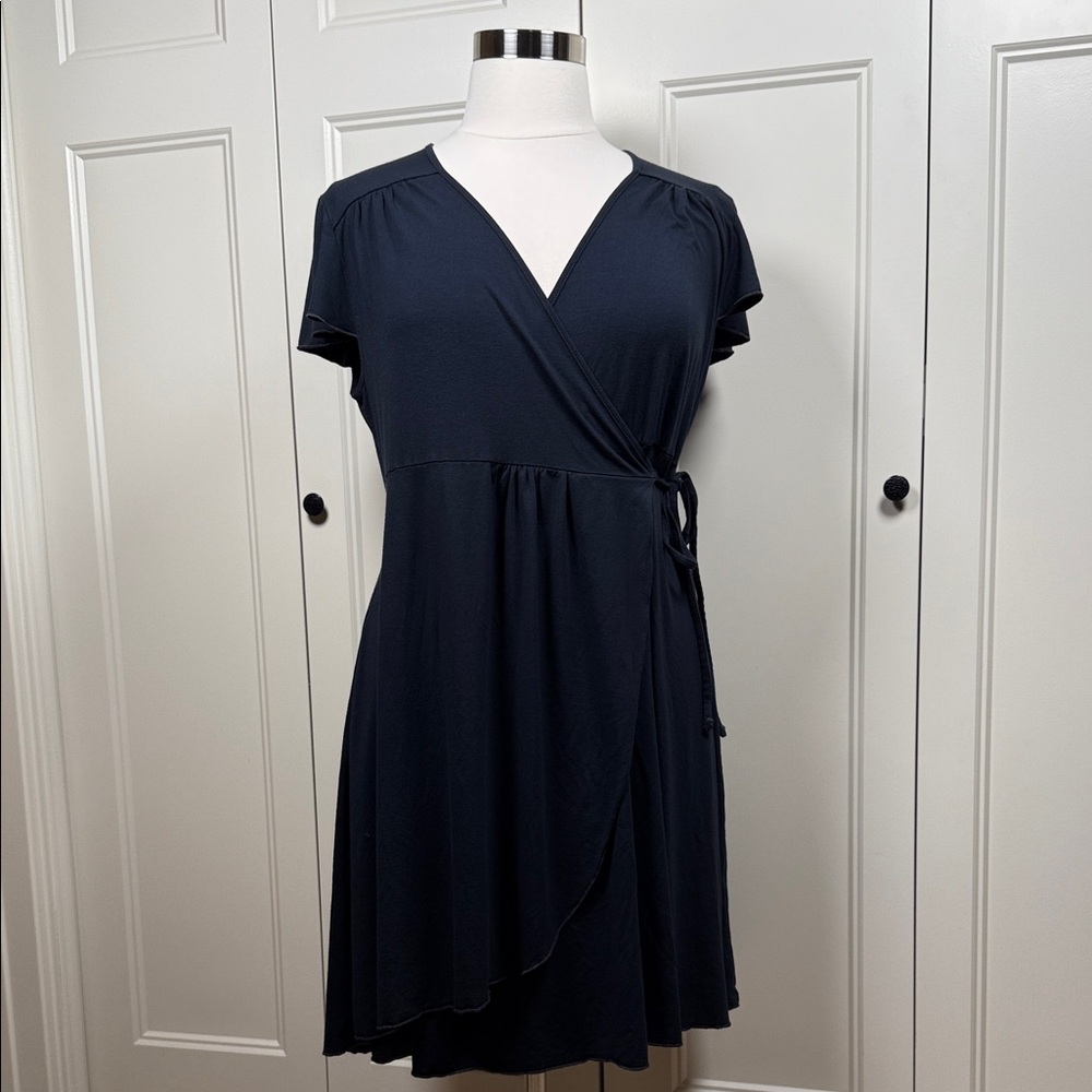 Fresh Produce Dark Blue Wrap Dress